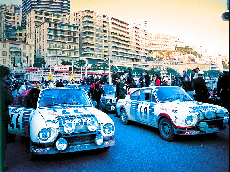 Úspěchy vozů Škoda na Rallye Monte Carlo